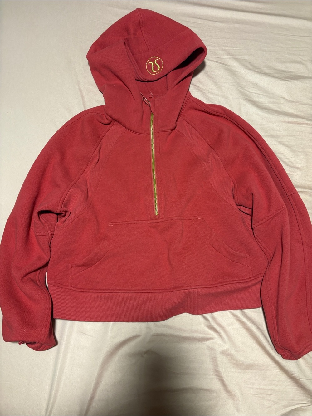 Lululemon Scuba Half Zip Hoodie, Size XS/S Lightly Worn, Color: Dusty Rose/Pink